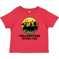 thumbnail image 3 of Inktastic Yellowstone National Park with Bear Mountains and Trees Cricle Boys or Girls Baby T-Shirt, 3 of 5