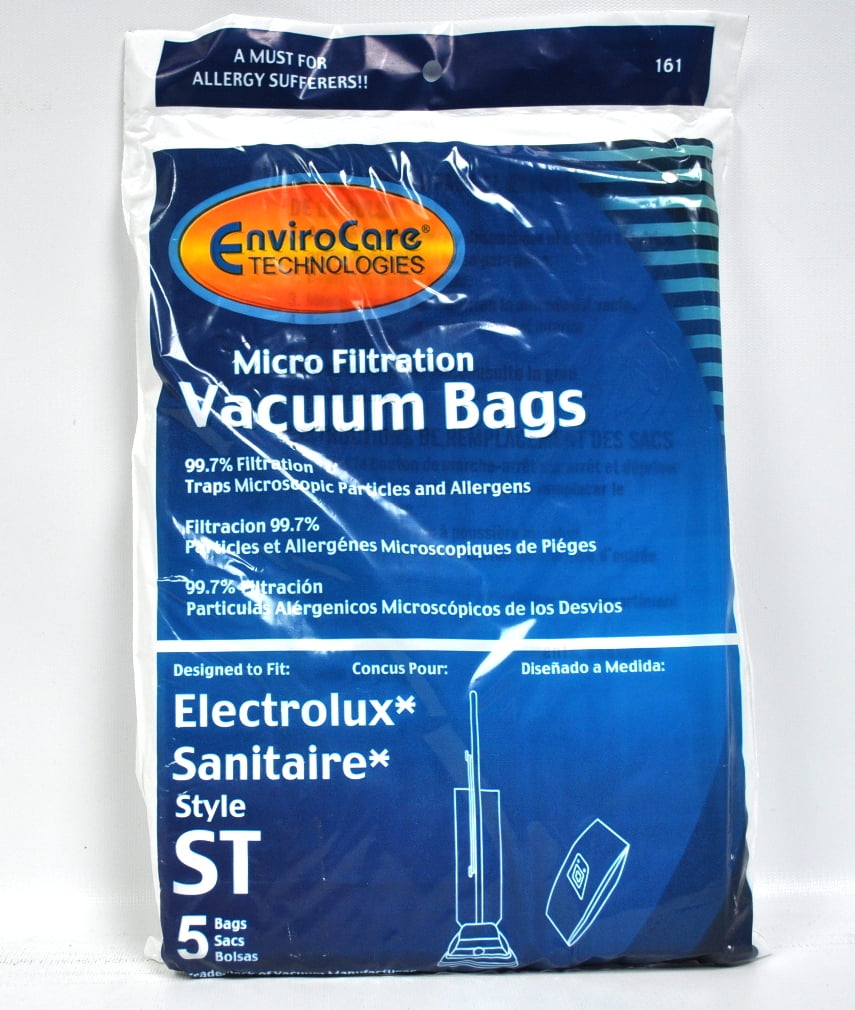 SC-600 Upright Vacuum Paper Bags 5pK Eureka 63213B 63213B-10 Sanitaire Style ST 