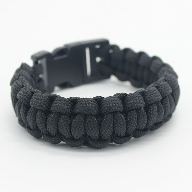 TopOne Parachute Cord Survival Bracelet with Emergency Hiking Paracord  Bracelet Buckle Kit Rope Wristband 