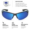 thumbnail image 2 of Xagger Polarized Sports Sunglasses for Men Women UV400 Wrap Around Baseball Softball Running Sun Glasses, 2 of 6