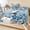 Blue Ombre, variant on Twin Sze Fitted Sheet Set - Blue Ombre Christmas 2 Piece Bedding Sets 16" Deep Pocket Fitted Sheet with 1 Pillowcase, Snowman Xmas Tree Balls Snowflake Brushed Microfiber Hotel Luxury Bed Sheets