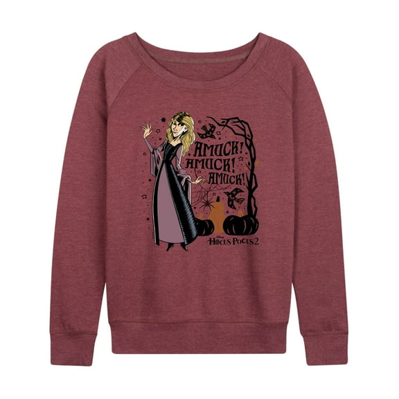 Hocus Pocus 2 - Amuck Sarah - Women's Lightweight French Terry Long Sleeve Shirt