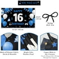 thumbnail image 2 of 16th Birthday Banner Blue, Happy 16th Birthday Decorations for Boys Girls, 16 Birthday Party Backdrop Fabric, 16 Year Old Birthday Photo Props Yard Sign Decor Supplies,7x5ft, 2 of 5