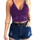 thumbnail image 4 of las mujeres de la moda de encaje floral bralette blusas cuello en v tanque tops crop top correa de espagueti señoras camisola más el tamaño s-3xlpangjing, 4 of 4