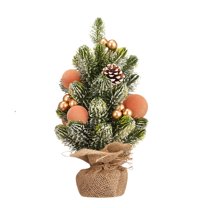 FeiFu Christmas Decorations Small Christmas Tree Ornaments Mini Christmas Trees Christmas Decor Scene Arrangement Festive Design