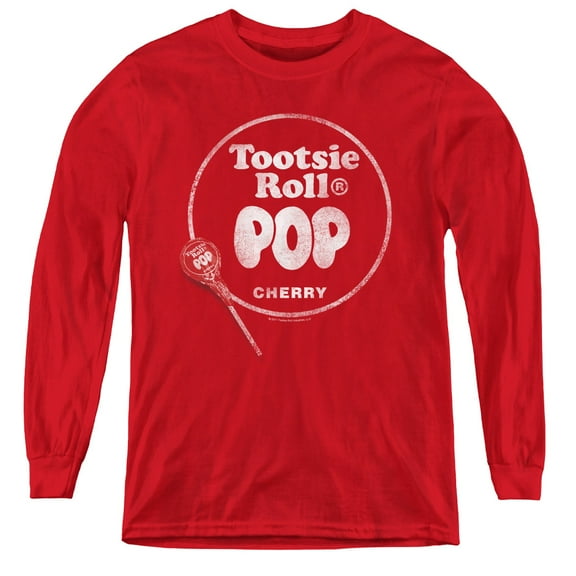 Tootsie Roll - Tootsie Roll Pop Logo - Youth Long Sleeve Shirt - Small