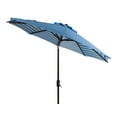 thumbnail image 6 of Safavieh PAT8007A Collection Athens Inside Out 98.82" Baby Blue/White Geometric Round Tilting, UV Resistant, 6 of 6
