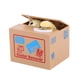 thumbnail image 2 of Caja de dinero automática, Moneybox automático robando monedas centavos de dinero caja de ahorro para ni?os decoración del hogar (buena suerte impresión gato) EOTVIA NO, 2 of 4