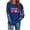 New1-Blue, variant on PNTUTB Women's Fall Winter Fashion Printing Long Sleeve Round Neck Casual Loose Hoodless Sweatshirts