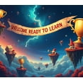thumbnail image 4 of Colorful Cartoon Themed Backdrop Banner with Robots Cars and Magnifying Glass Element Party Decorations for Festival Celebrations Photography Props and Carnival Decor Backgrounds, 4 of 8