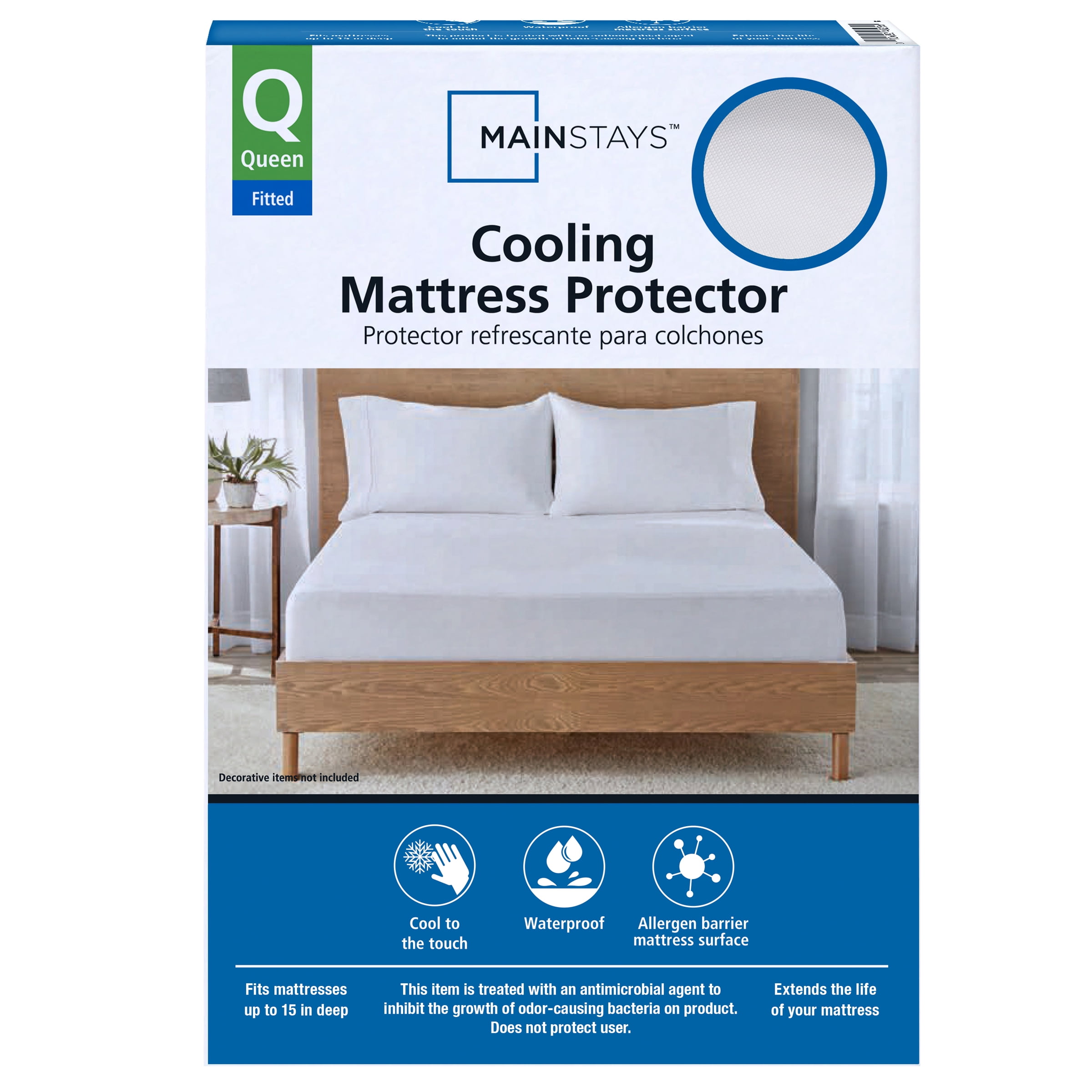 Better Homes & Gardens Queen Total Bedding Bundle – Comforter Set, Quilt, Throw, Sheets, Pillows, Cooling Mattress Protector & Mattress Topper