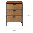 thumbnail image 5 of Three Drawer Chest, Wicker, 5 of 5