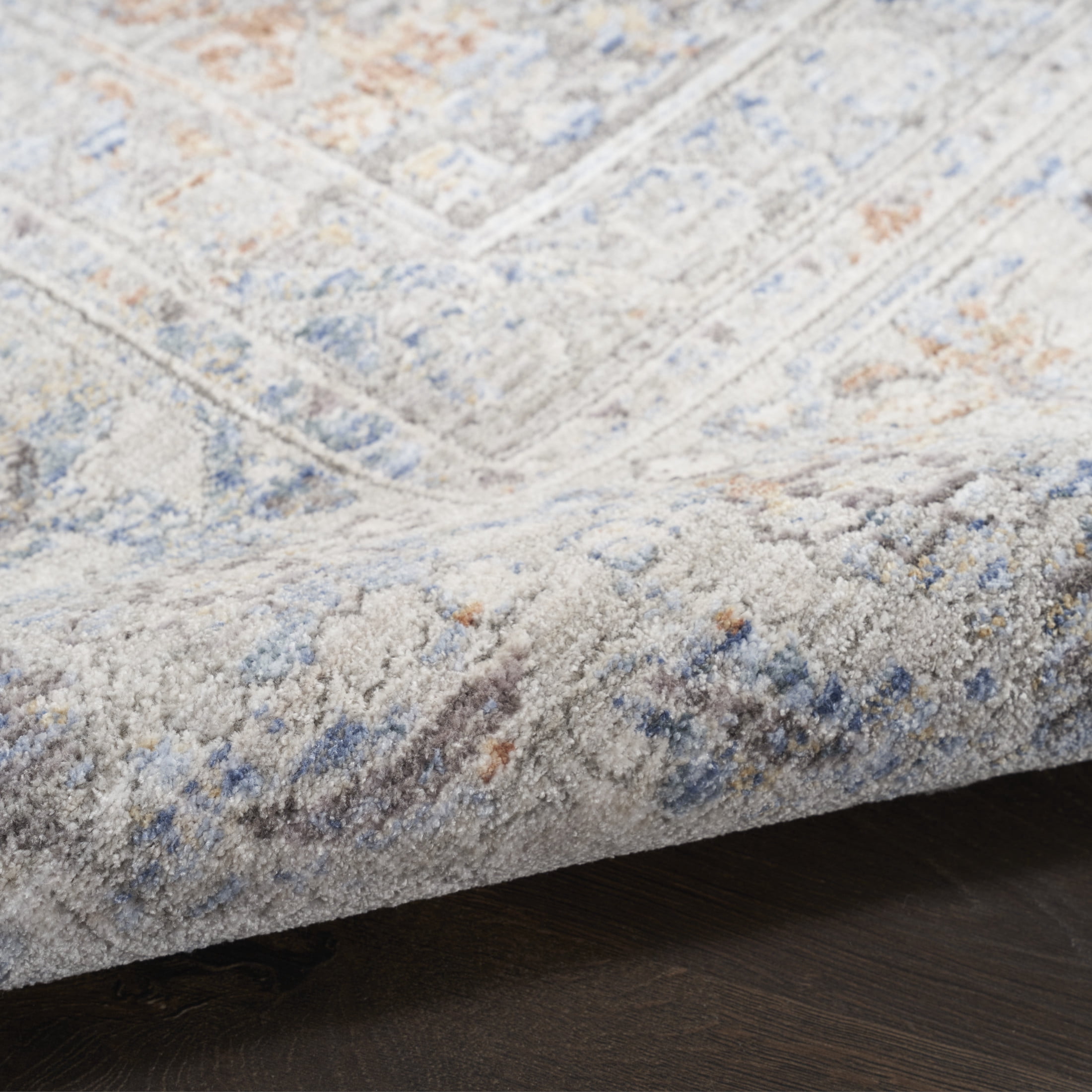 Nourison Elegant Heirlooms 7'10" x 10' Grey Gold Vintage Indoor Rug