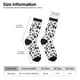 thumbnail image 2 of Balery Black Footprints Calcetas Largas con Estampado para Hombre y Mujer – Suaves y Transpirables, Talla Única (US 5-11), 2 of 6