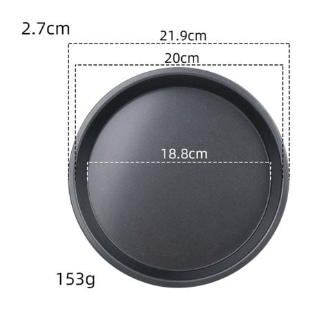 

Lierteer 5-10 inch Non-Stick Pizza Trays Steel Baking Tool Pizza Pan Oven Tool