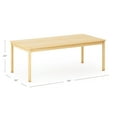 thumbnail image 5 of Guidecraft EdQ Kids Activity Table- Natural: Rectangular Craft Table & Wooden Kids Desk, 30"x60", 22" Height | for Playroom, Preschool & Daycare, 5 of 5