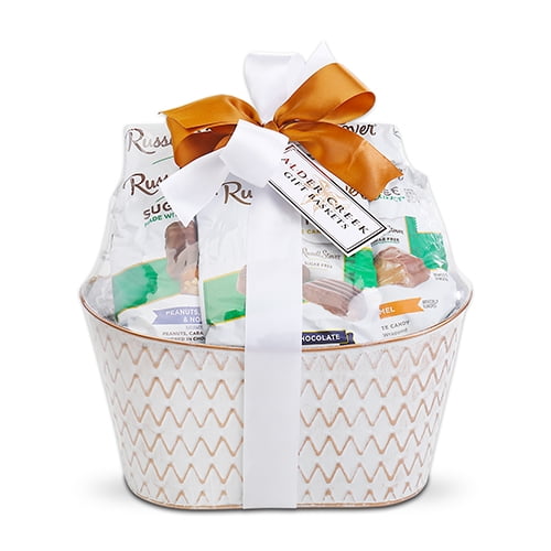 Alder Creek Gift Baskets Russell Stover Sugar Free Chocolate Gift Basket (6 Items)