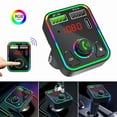 thumbnail image 2 of RHEA- 2Pcs 3.1A Car Bluetooth Fm Transmitter Led Pd Adapter Mp3 Player 2 Usb Charger, 2 of 6