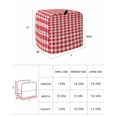 thumbnail image 6 of Red White Plaid Stand Mixer Dust Cover with Storage Pocket & Handles,Modern Farmhouse Buffalo Check Gingham Fits All Tilt Head & Bowl Lift Kitchen Appliance Cover Organizer Bag Accessories,6-8 Quart, 6 of 6