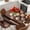 Dark Brown Light Brown Light Beige, variant on Baseball Round Tablecloth, Fitted Table Cover with Elastic for 45"-54" Round Tables, Farmhouse Retro Sport Theme Brown Wooden Grain Table Cloth Outdoor Indoor Dinning Party Waterproof Tablecloths