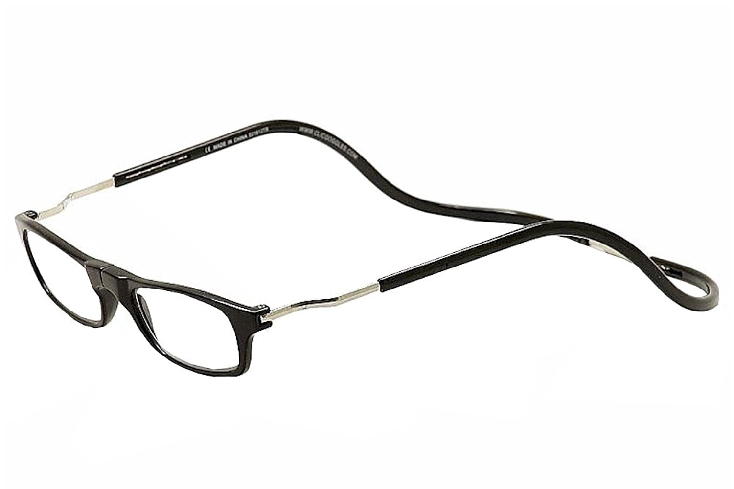 Click Adjustable Magnetic Front Connect Reading Eyeglasses New Full Rim Glasse 