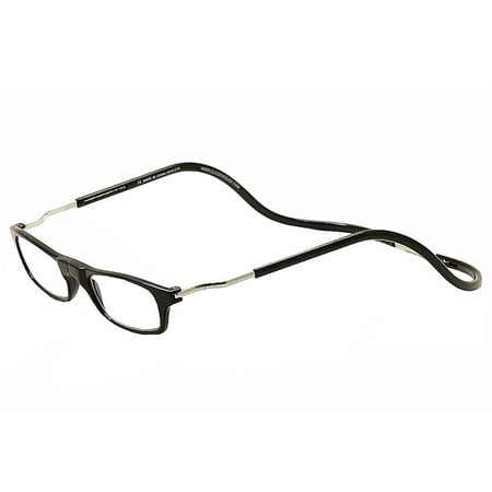 Clic Reader Eyeglasses XXL Black Full Rim Magnetic Reading Glasses +3.00, Polycarbonate lens By Clic Readers