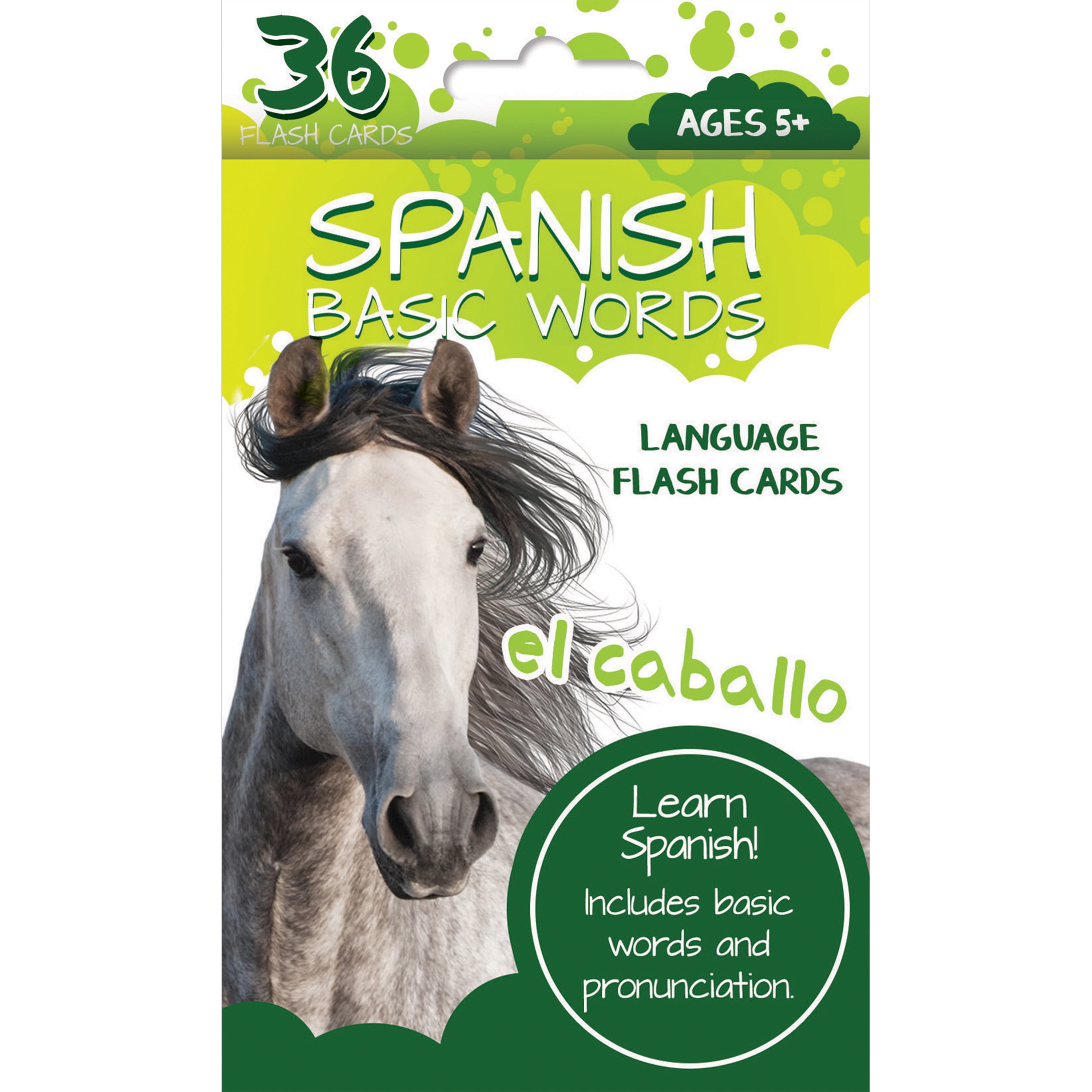 Bendon Spanish Flash Cards, 36 Count
