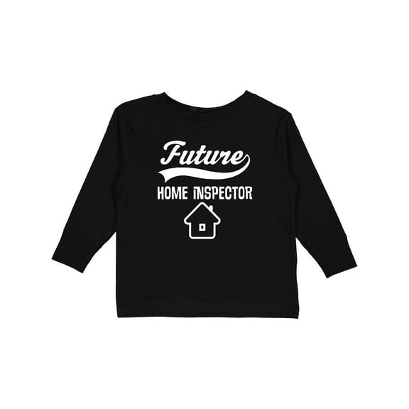 Inktastic Home Inspector Future Job Boys or Girls Long Sleeve Toddler T-Shirt