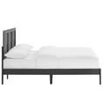 thumbnail image 4 of Sirocco Rattan and Wood Full Platform Bed in Black, 4 of 10