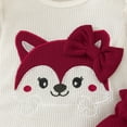 thumbnail image 6 of Baby Girl Bodysuit Outfits Long Sleeve Romper Bodysuit Tops Pants Set Cute Fall Winter Clothes, 6 of 8