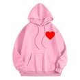 thumbnail image 6 of XINXIAOO Womens Sweatshirt Hoodies Long Sleeve Pullover Hoodies Oversized Hoodies for Women Pink Womens Sweatshirt Women's Fall Clothes Graphic Hoodie, 6 of 6