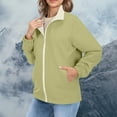 thumbnail image 5 of iHPH7 Thin Jackets for Women Lightweight Active Wear Jackets for Woman Waterproof Jackets for Women Hooded Rain Coats for Women Fall Fashion Hiking Jacket Women Windbreaker Jacket Women Green XXL, 5 of 9