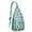 Greenish-blue, variant on Fox-Themed Sling Backpack – Lightweight & Stylish Crossbody Bag for Outdoor Hiking, Travel & Everyday Use