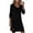 Black, variant on Womens Casual Dress Long Sleeve Turtle Neck Bodycon Ribbed Knit Midi Dress Spring Fall Black