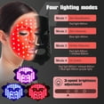 thumbnail image 4 of LED Face Mask with Blue & Red Light, Infrared Therapy Skin Care Facial Treatment Mask for Home Use, 4 of 11