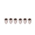 thumbnail image 2 of EeaseCA 6pcs Bullet Shape External Thread Guitar String Caps Mounting Buckle Through Body Ferrules Bushing Parts Guitar Accessories (Silver), 2 of 7