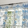 thumbnail image 3 of Drape Floral Tulle Voile Door Window Curtain Drape Panel Sheer Scarf Valances, 3 of 6