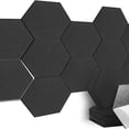 thumbnail image 4 of OIUR 12Pcs Hexagon Soundproof Wall Panel Self-Adhesive Sound Absorbing High Density Thick Acoustic Foam Panel Home Studio Noise Reduction Wall Panel, 4 of 7