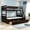 Espresso, variant on AUU Twin-Over-Full Convertible Bunk Bed with Storage Drawers – Solid Pine Wood Frame, Divides into 2 Beds, Full-Length Guardrail for Bedroom or Guest Room