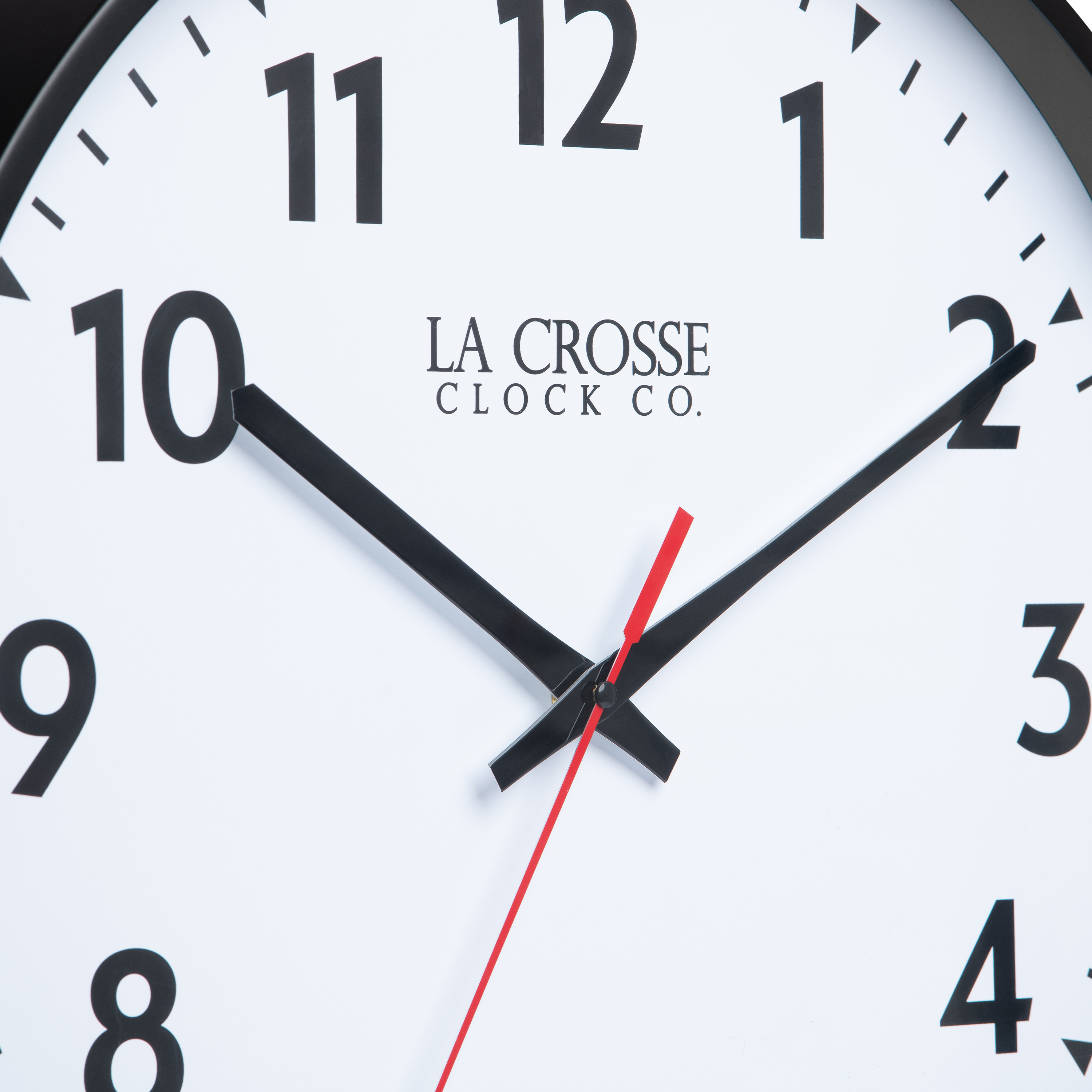 La Crosse Clock 19 Inch Commercial Silent Quartz Analog Wall Clock, 404-3048-INT