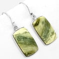 thumbnail image 2 of Desiregem Natural Serpentine 925 Sterling Silver Adult Women Earrings Jewelry SDE50576, 2 of 5