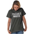 thumbnail image 3 of Trouble Maker Rebel College Party Men's Graphic T Shirt Tees Brisco Brands S, 3 of 6