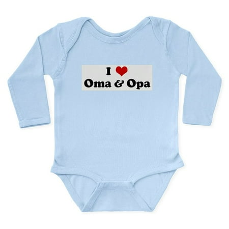 

CafePress - I Love Oma & Opa Body Suit - Long Sleeve Infant Bodysuit