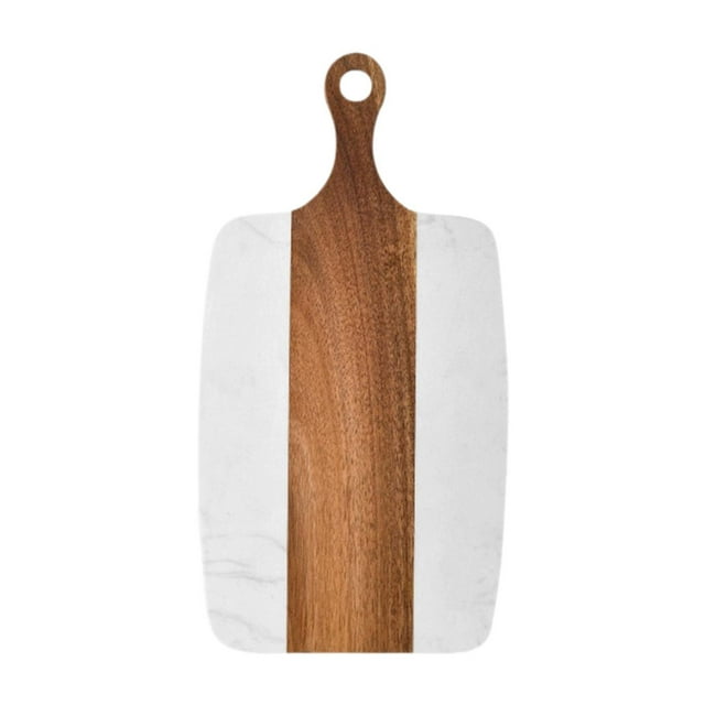 Tabla de cortar Strade Fareast Limited de madera y mármol 18,5 cm x 35 cm