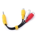thumbnail image 5 of 1st 3.5mm Mini Aux Male Stereo to 3 RCA Female Audio Video AV Adapter Cable, 5 of 5