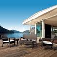 thumbnail image 2 of Compamia Miami 6 Piece Resin Patio Conversation Set in Brown, 2 of 8
