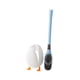 thumbnail image 5 of Juego de escobilla y soporte para inodoro, cepillo de limpieza ergonómico, cabezal de cepillo de varios lados para hotel Azul, 5 of 9