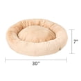 thumbnail image 3 of Vibrant Life Large Round Orthopedic Pet Bed, Tan, 30", 3 of 4