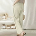 thumbnail image 7 of AherBiu Lounge Pants for Women Drawstring Waisted Lightweight Summer Casual Trousers with Pockets, 7 of 7