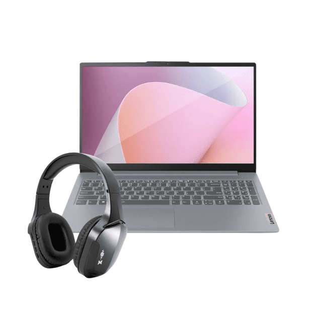 Combo Laptop Lenovo Ideapad Slim 3 15IAN8 Intel CI3-N305 8GB 256GB SSD FHD W11H + Audifonos Bluetooth